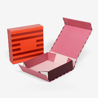 EKO Karton Kitap Şekilli Kağıt Kutu Kozmetik Elbise Özel Katlanır Manyetik Hediye Kutusu