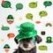 CMYK Ev Dekorasyonu Yapışkanlı Kağıt Çıkartmalar Tatil Partisi Şapkası 3d Pvc Duvar Sticker